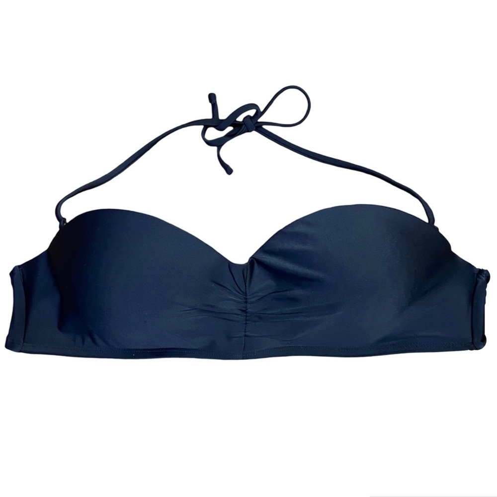 2 FOR $15 Bandeau Strapless Halter Neck Black Bikini Top